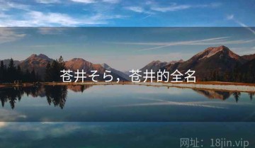 苍井そら,苍井的全名