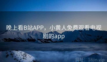 晚上看B站APP,小黄人免费观看电视剧的app