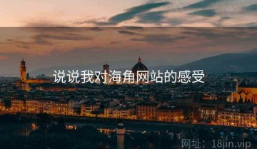 说说我对海角网站的感受