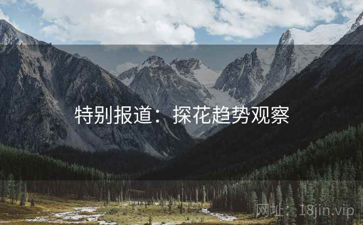 特别报道:探花趋势观察 特别报道:探花趋势观察